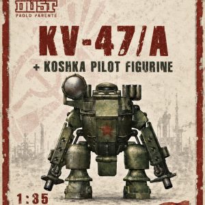 D35010 – Soviet KV-47/A Combat Walker with Koshka Pilot – 1:35 Resin Model Kit