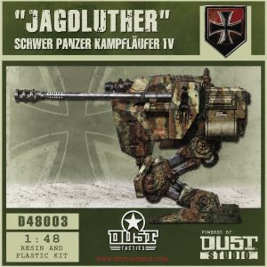 D48003 – “JagdLuther” Schwer Panzer Kampfläufer IV – 1:48 Resin & Plastic Model Kit
