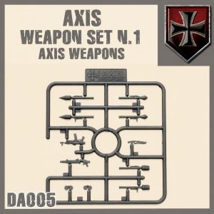 DA005 – Axis Weapon Set No. 1 – Official Dust Tactics Upgrade Sprue
