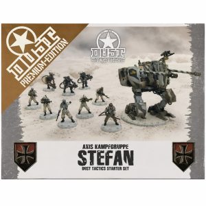 D201A – PREMIUM – Axis Kampfgruppe Stefan – Starter Set – Stefan Retter, Ludwig, Recon Grenadiers & Heavy Laser Grenadiers – Pre-Painted Collectible Miniatures