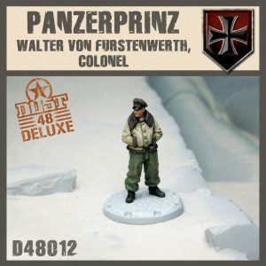 D48012 – DELUXE - Panzerprinz – Colonel Walter von Fürstenwerth – Pre-Painted Collectible Miniatures