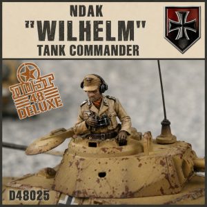 D48025 - DELUXE – Wilhelm – NDAK Tank Commander – Pre-Painted Collectible Miniature