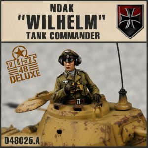 D48025.A - DELUXE – Wilhelm – NDAK Tank Commander – Pre-Painted Collectible Miniature