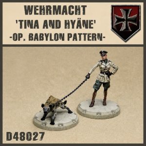 D48027 – Tina and Hyäne – Operation Babylon Pattern – 1:48 Resin Miniatures – Dust Model Kit