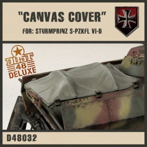 D48032 - DELUXE – Canvas Cover for Sturmprinz S-PZKFL VI-D – Resin Accessory