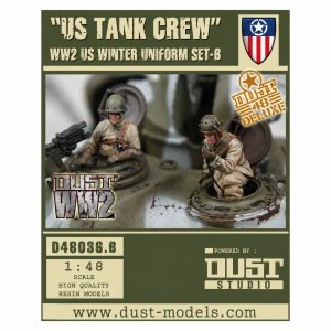 D48036.B - DELUXE – US Tank Crew – WW2 US Winter Uniform Set B – Pre-Painted Collectible Miniatures